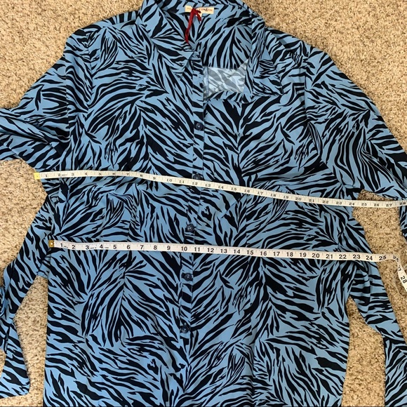 Standards & Practices blue Zebra Fever dress NWT - Picture 9 of 14